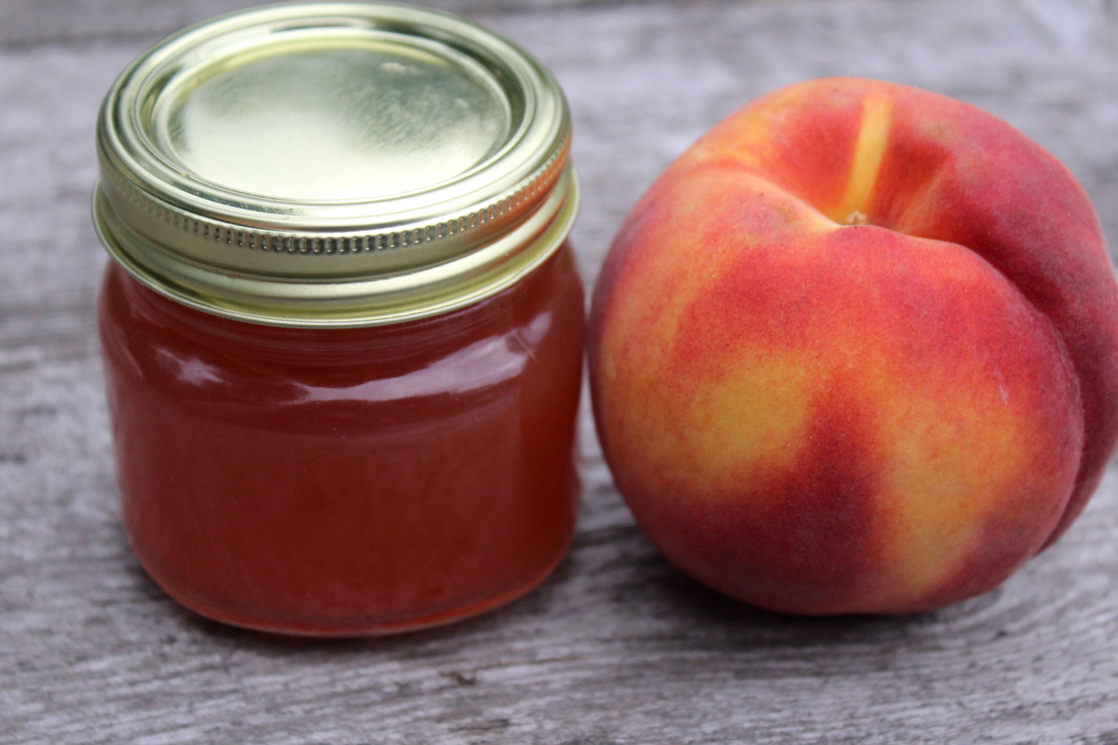 Jar of Peach Jelly