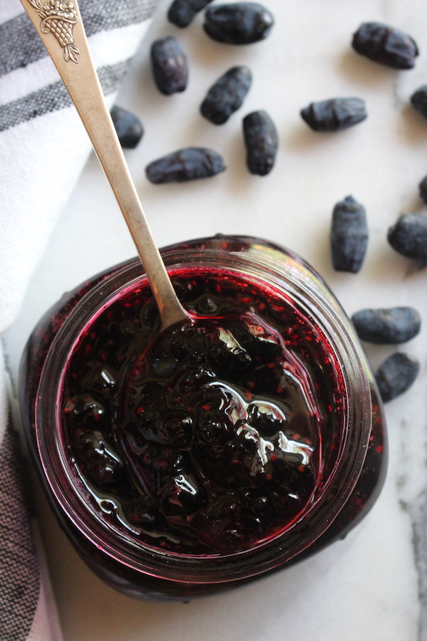 Homemade Honeyberry Jam (Haskap Jam)