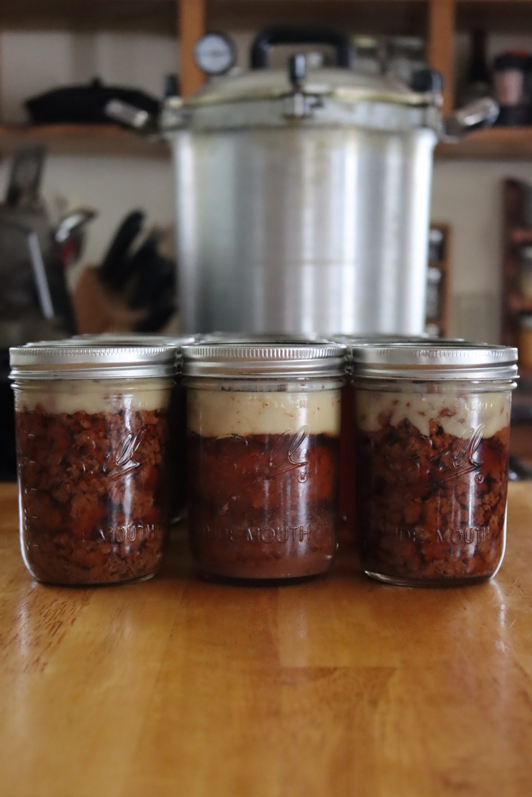 Canning Hamburger, both ground beef and patties