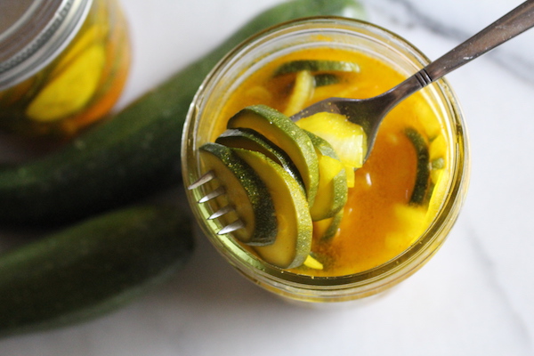 pickled zucchini