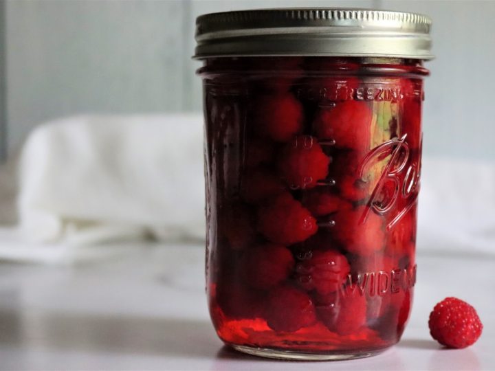 Canned Raspberry Syrup Recipe - Fluxing Well