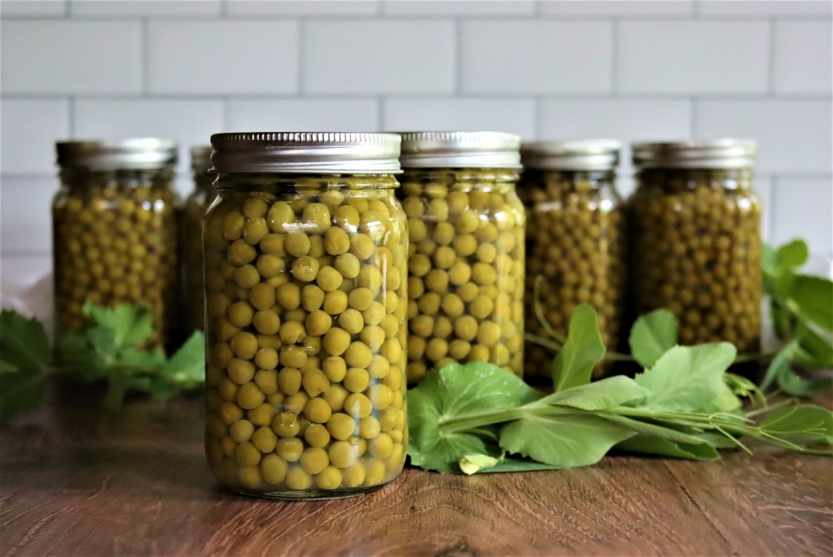 Pressure Canning Peas