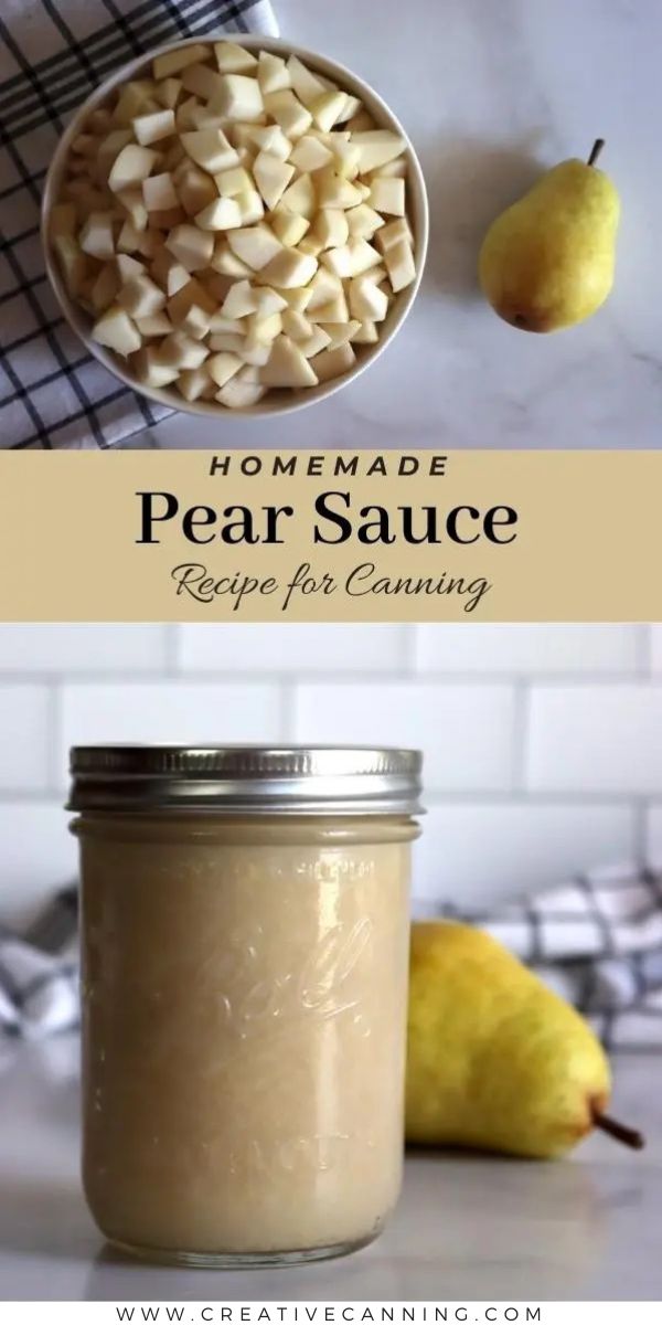 Pear Sauce Recipe For canning