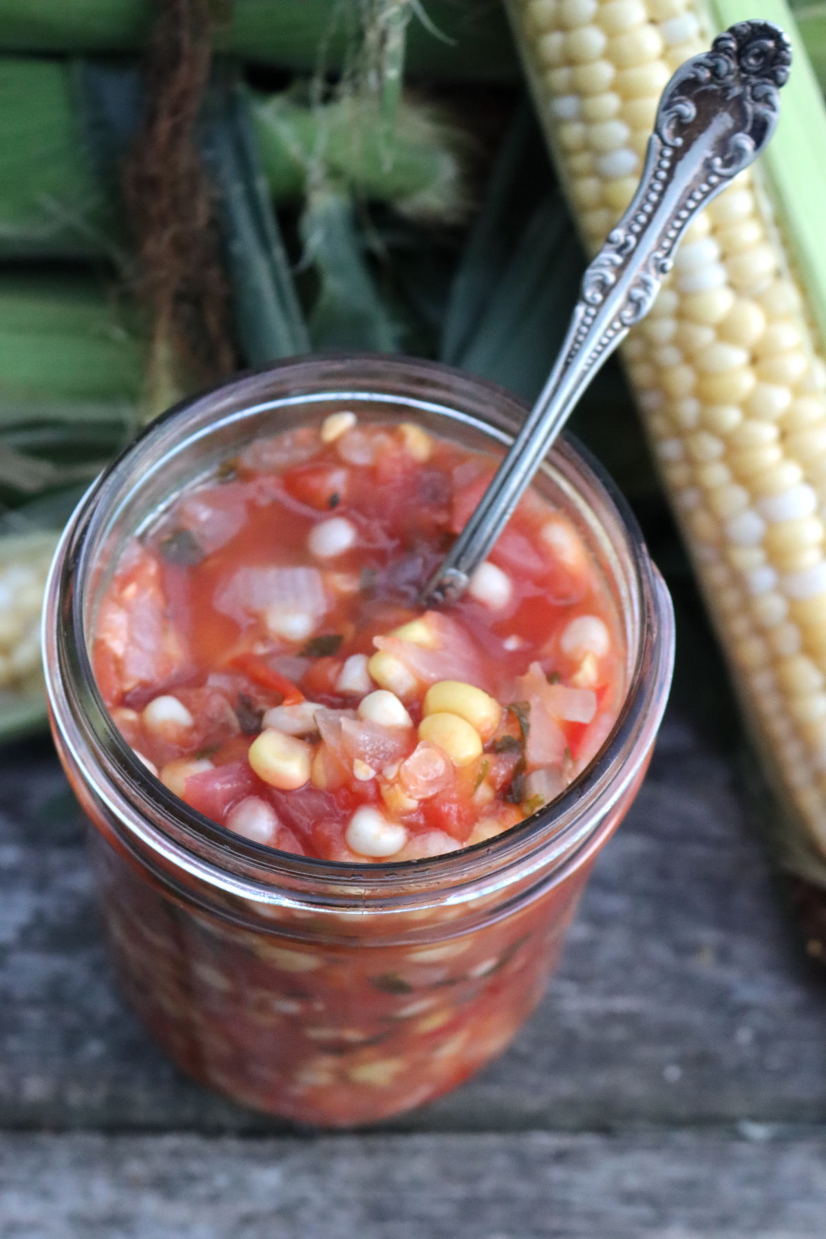Home Canned Corn Salsa