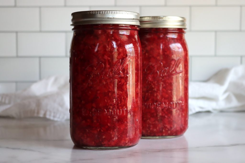 Canning Raspberry Pie Filling 