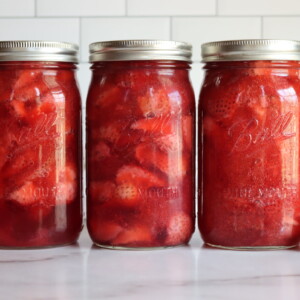 Canning Strawberry Pie Filling