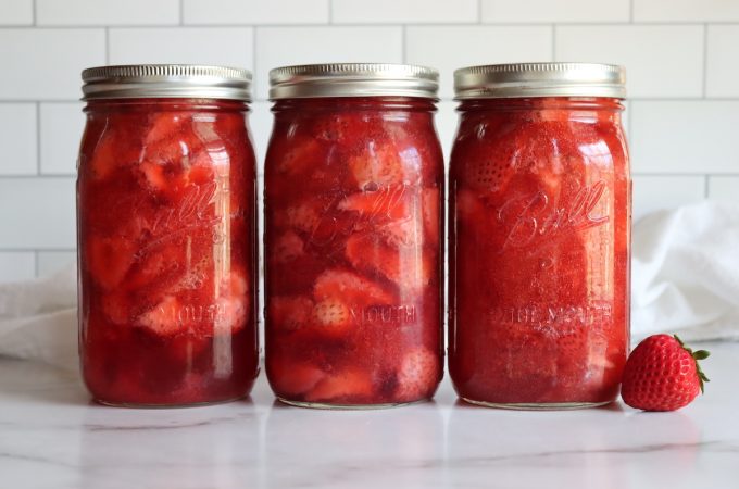 Canning Strawberry Pie Filling