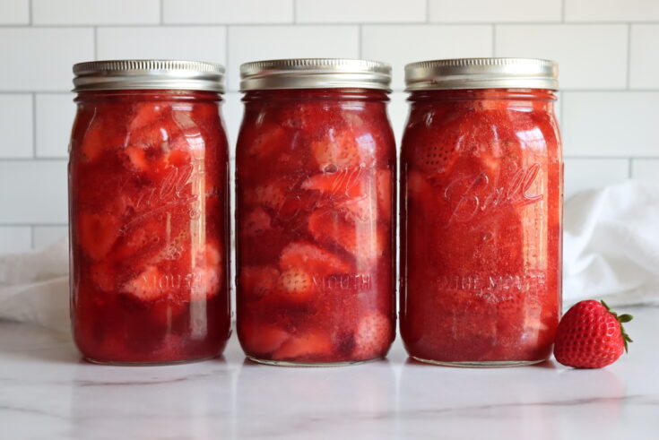 Canning Strawberry Pie Filling
