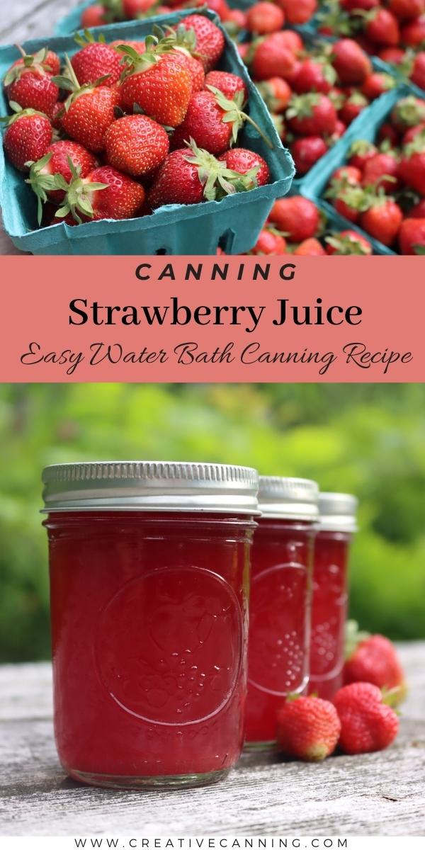 Canning Strawberry Juice Water Bath