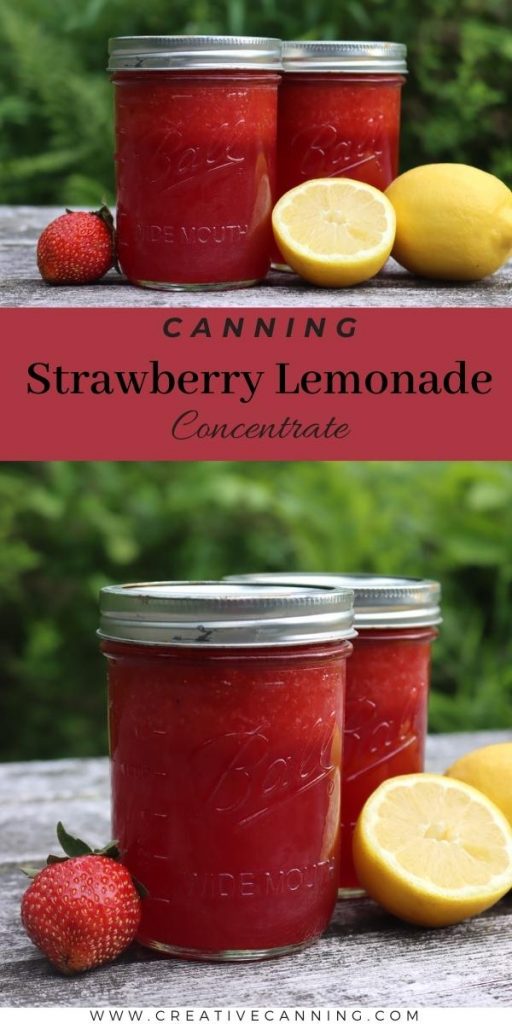 Canning Strawberry Lemonade Concentrate