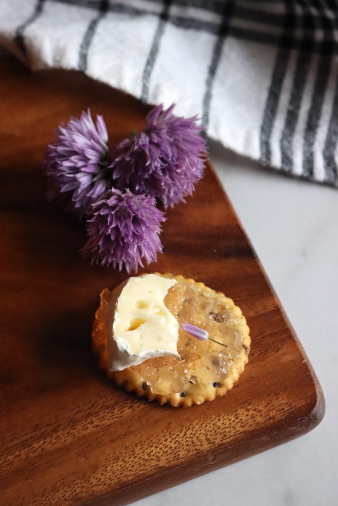 Savory Chive Blossom Jelly