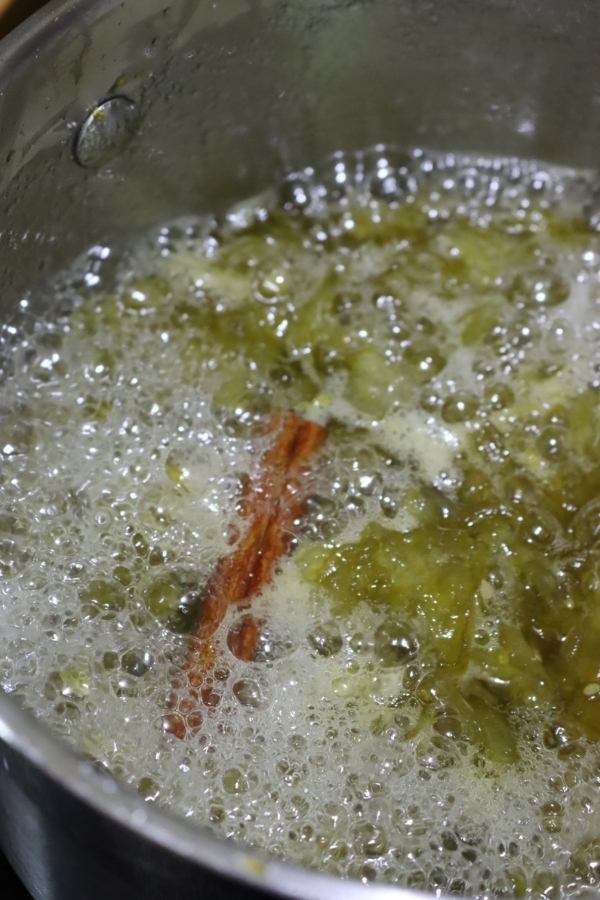 Making Green Tomato Jam