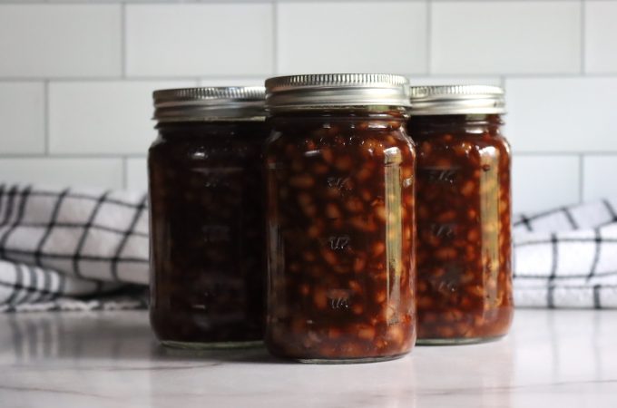 Canning Vegetarian Baked Beans