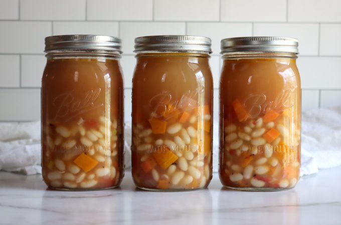 Canning Butternut Squash and White Bean Soup