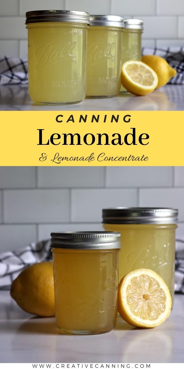 Canning Lemonade and Concentrate