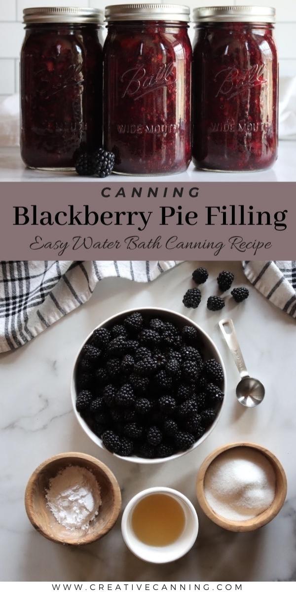 How to Can Blackberry Pie Filling