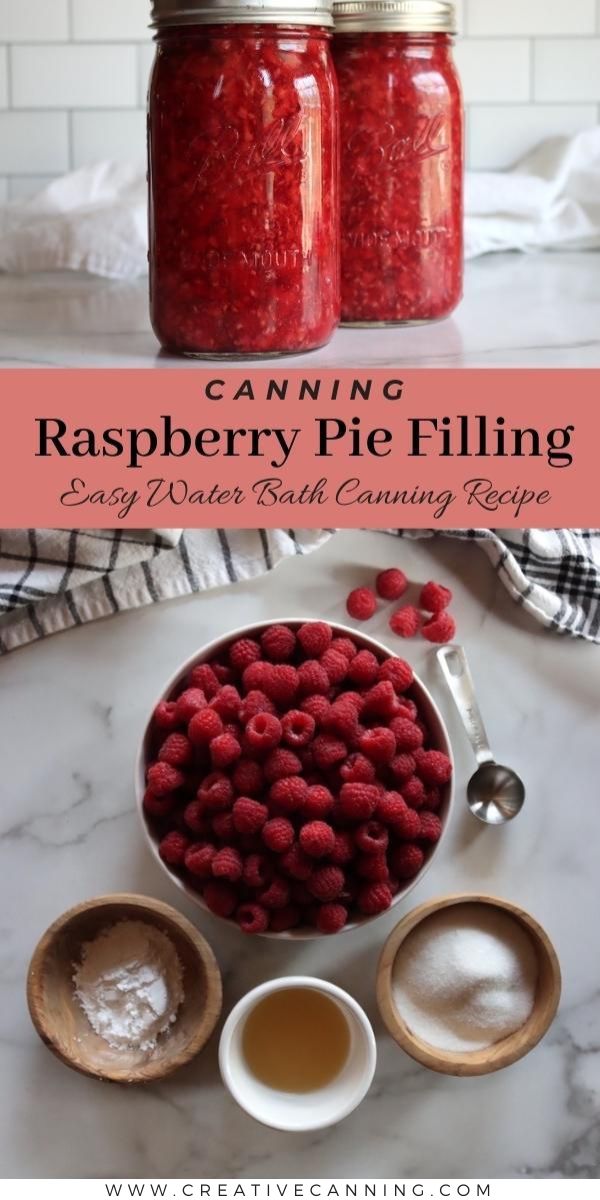 How to Can Raspberry Pie Filling