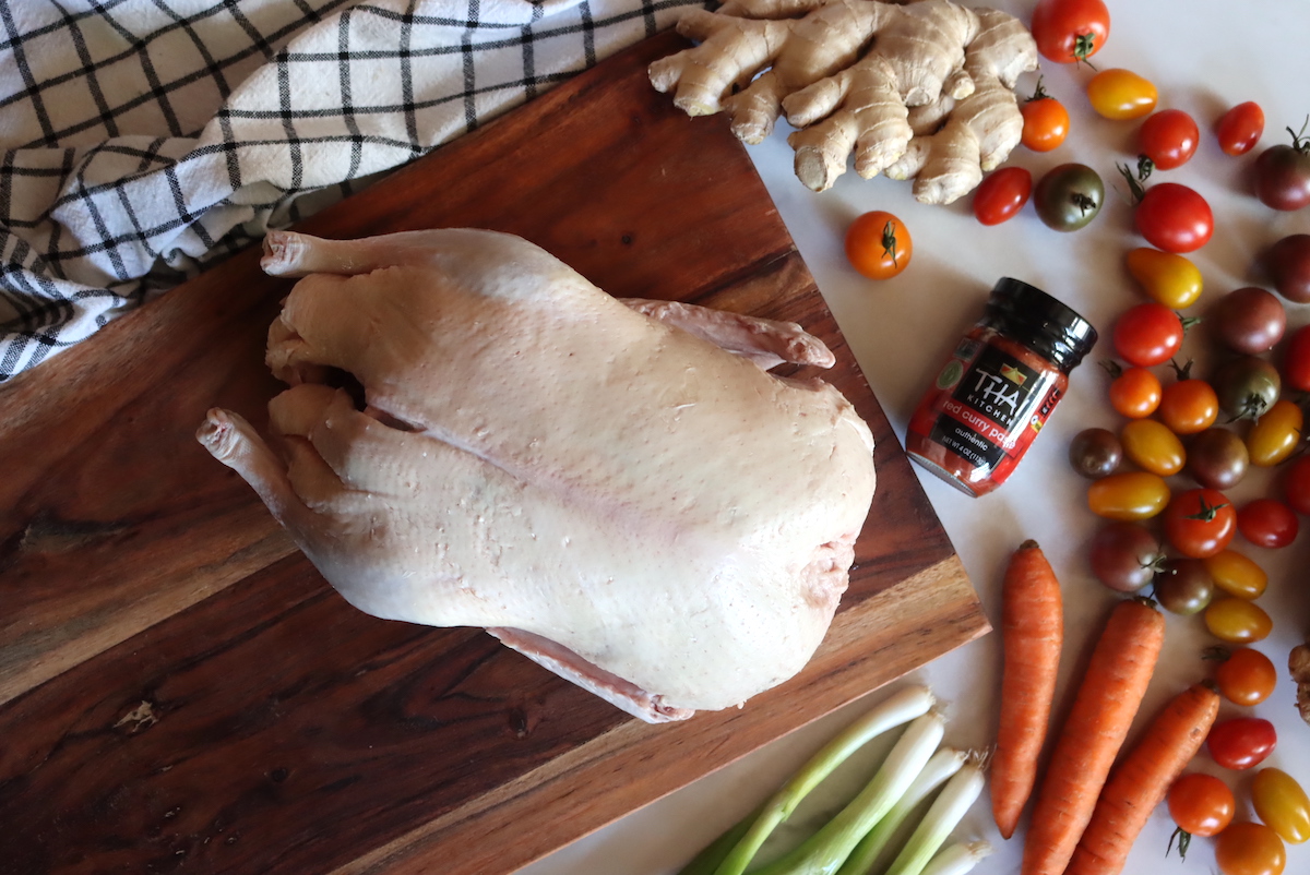 Ingredients for Thai Red Curry Duck