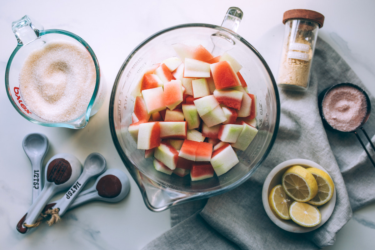 Watermelon Rind Preserves Ingredients