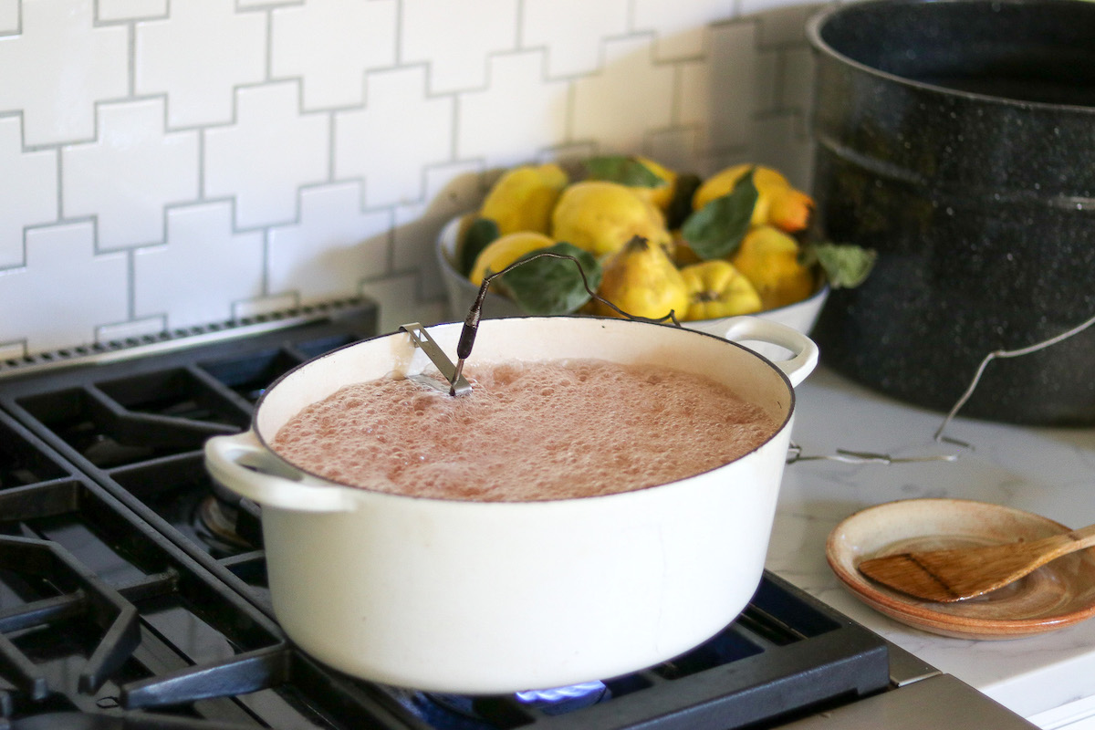 Cooking Quince Jelly