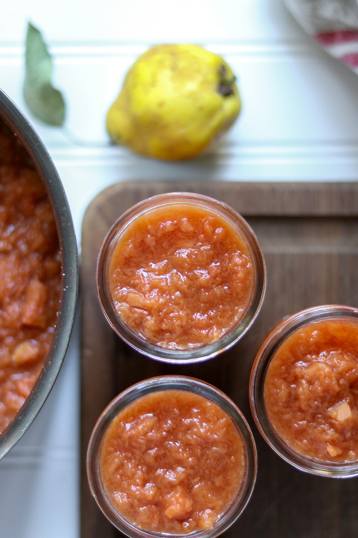 Quince Jam in jars