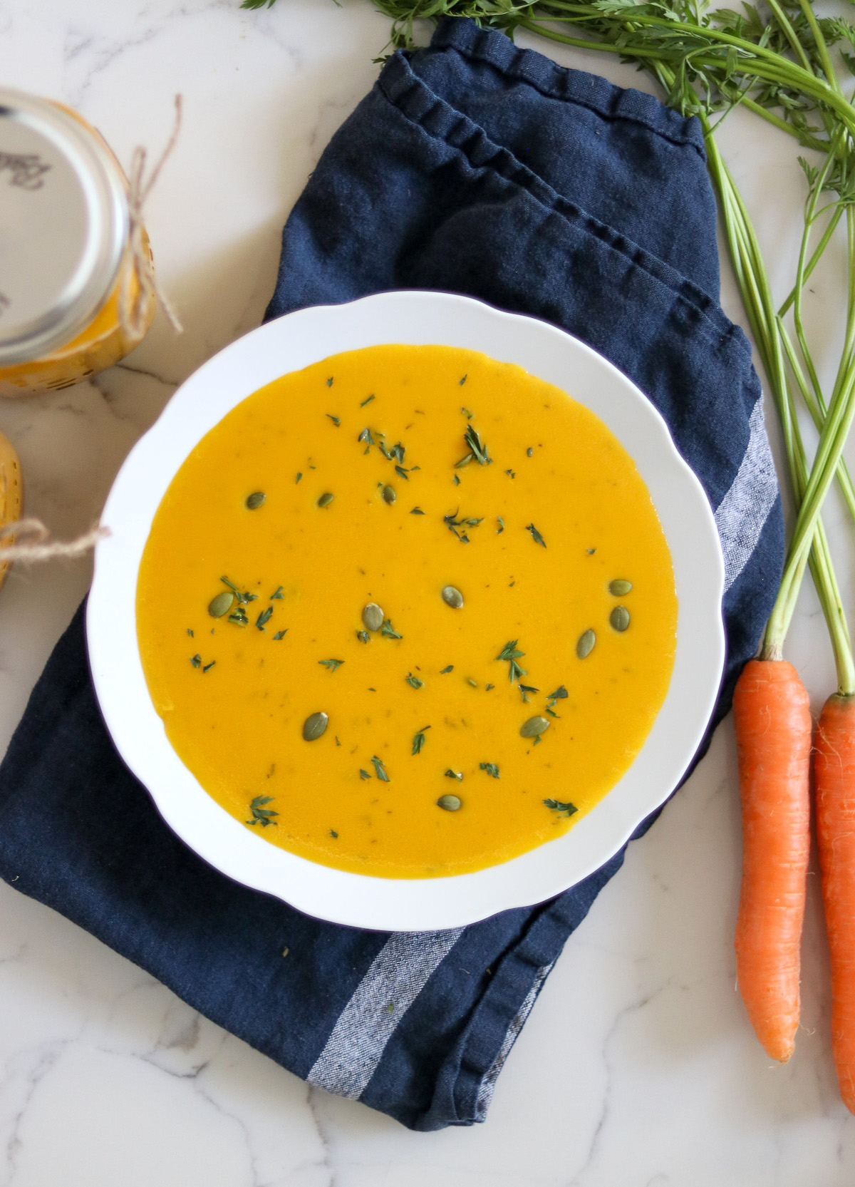 Serving Home Canned Carrot Soup