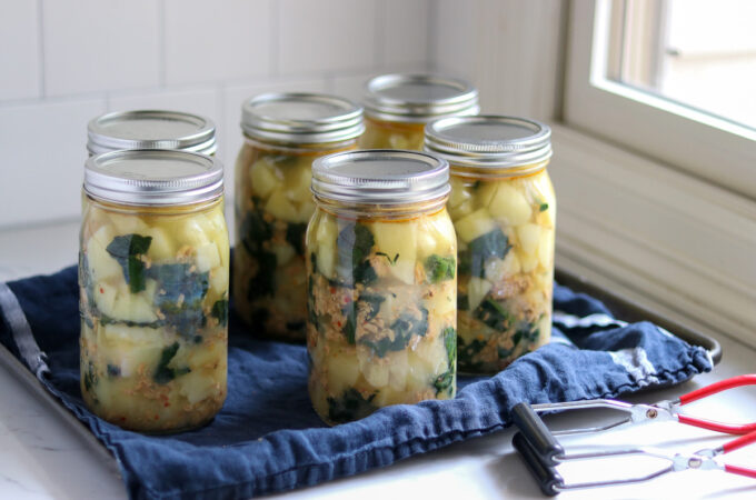 Canning Sausage Potato and Kale Soup (Copycat Zuppa Toscana)