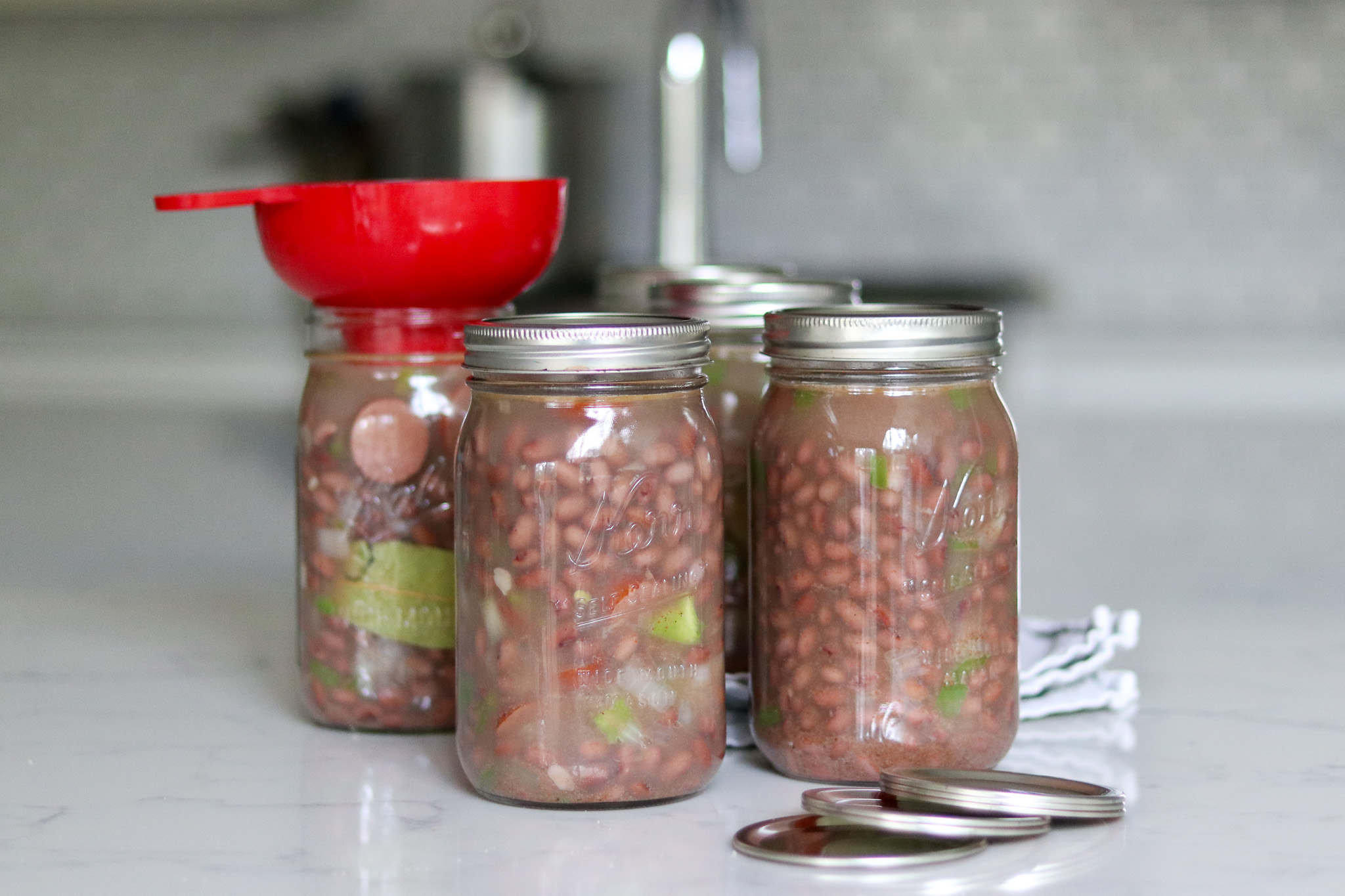 Canning Cajun Red Beans