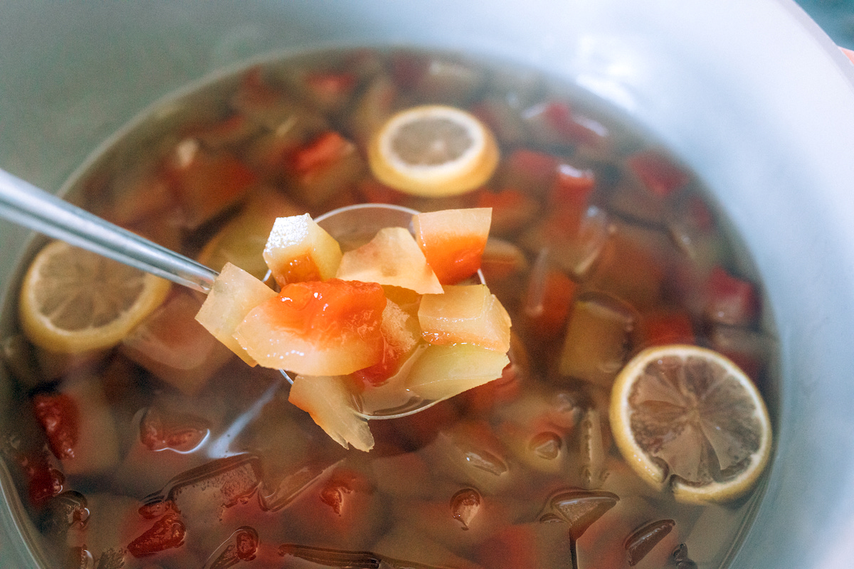 Cooking Watermelon Rind Pickles