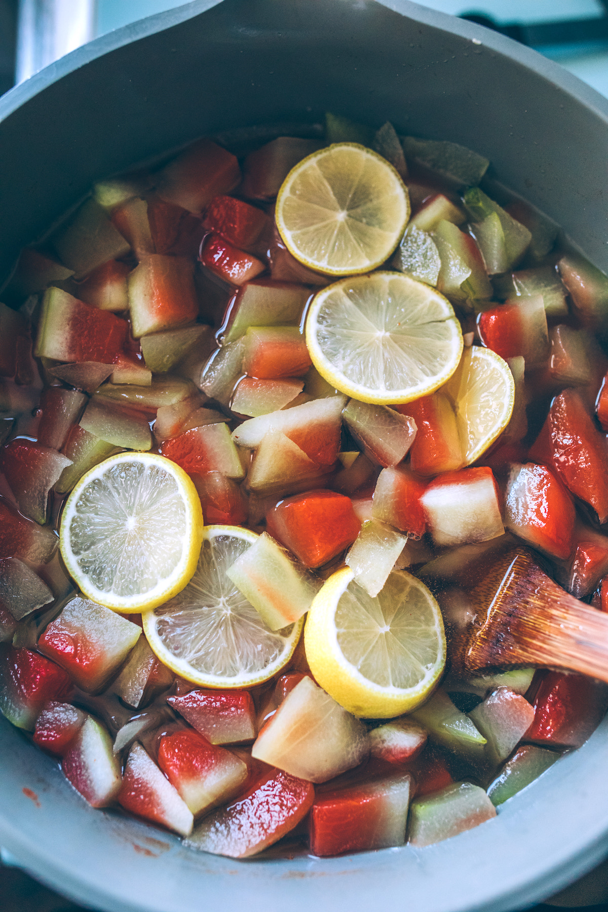 Making Watermelon Rind Pickles