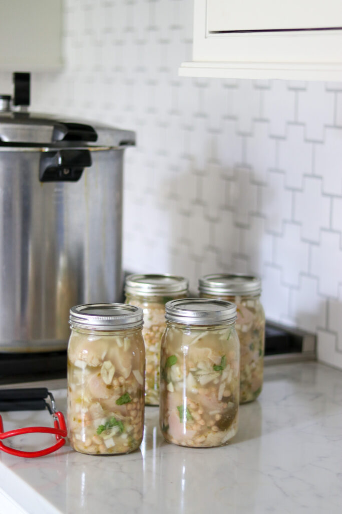Pressure Canning Chicken Chili Verde