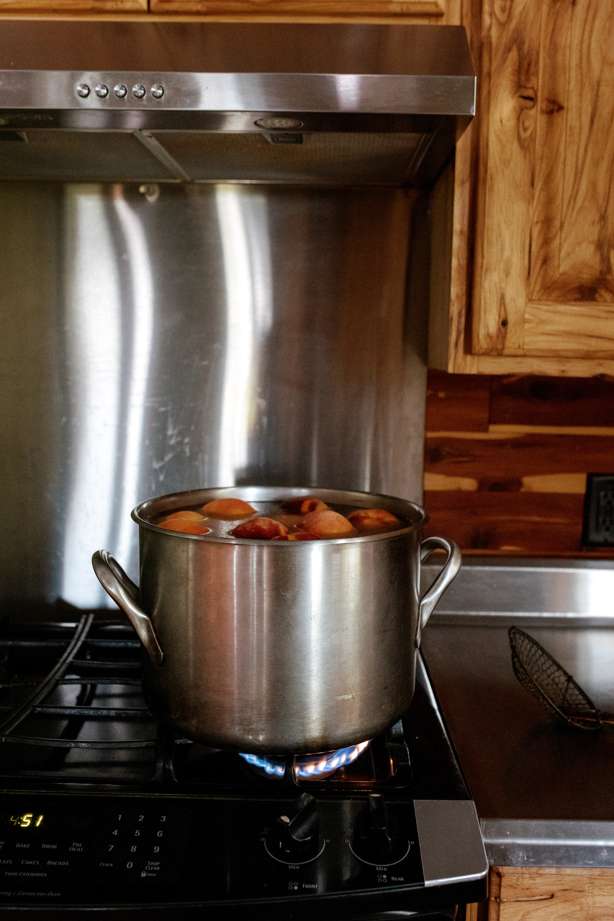 Blanching Peaches for Peeling