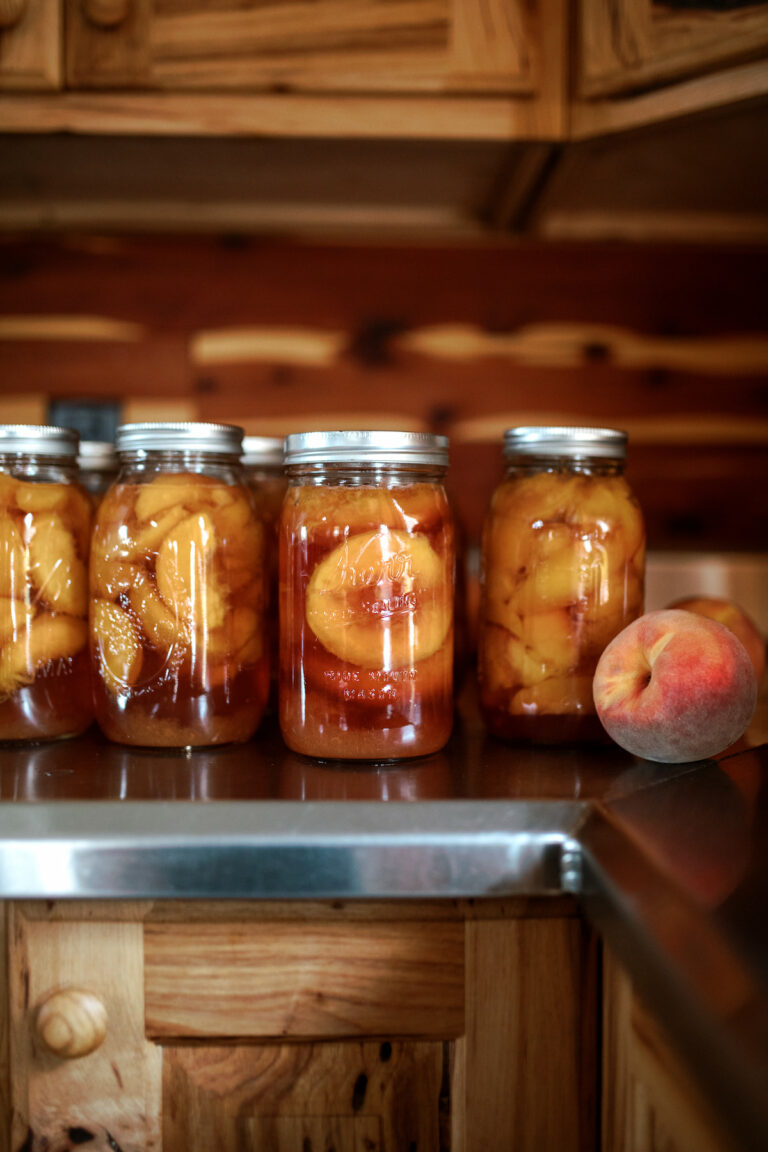 Canning Peaches