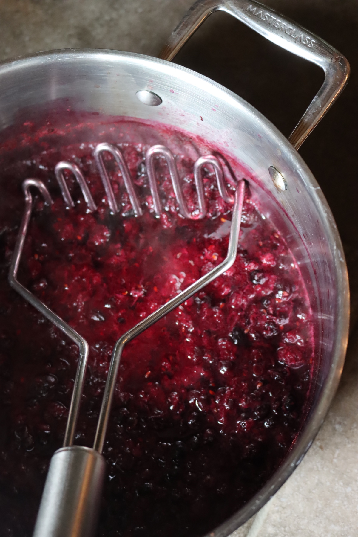 Making Saskatoon Berry Jelly