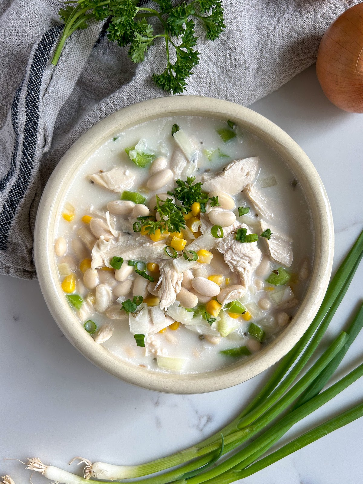 White Chicken Chili for Canning