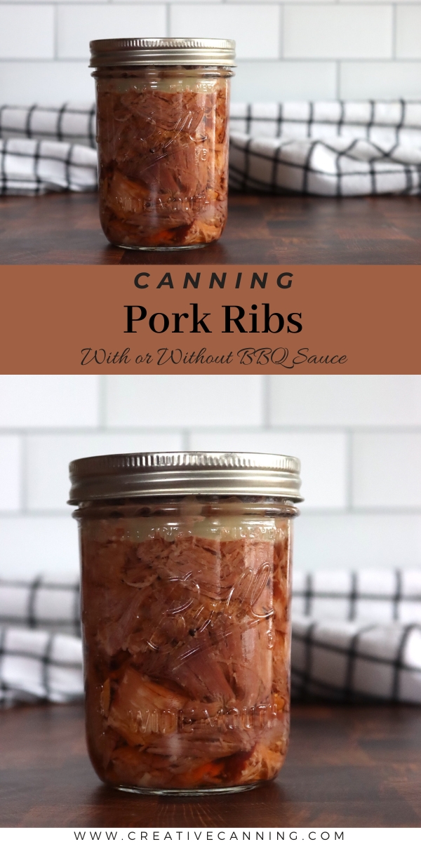 Canning Pork Ribs with or without sauce