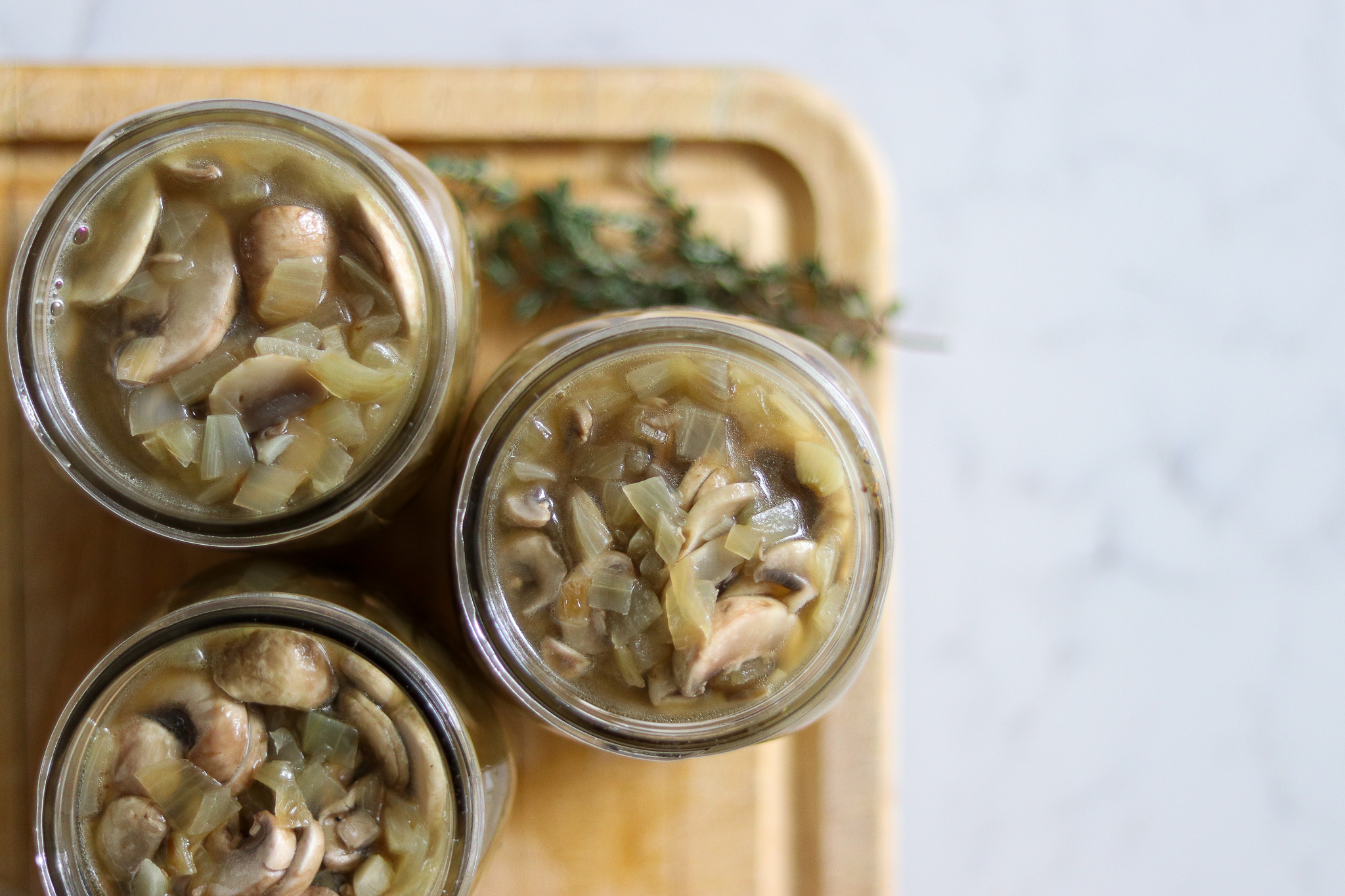 Cream of Mushroom Soup in Jars