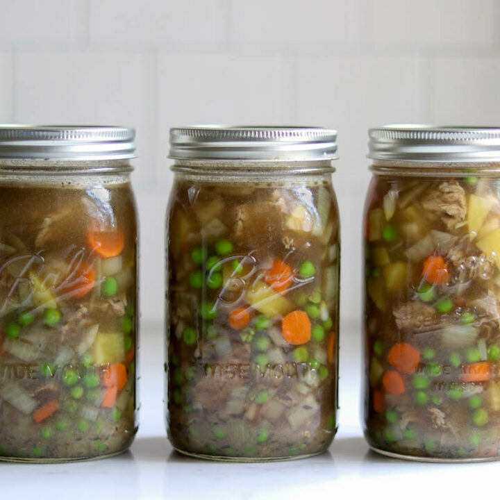 Canning Beef Pot Pie Filling-image