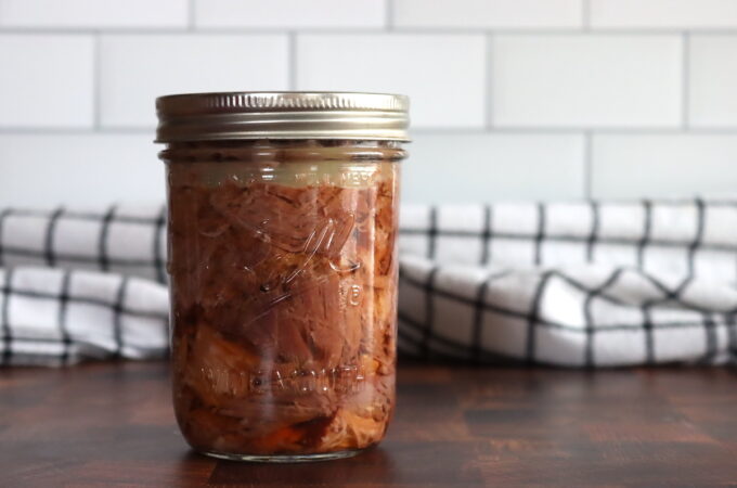 Home Canned Pulled Pork Ribs
