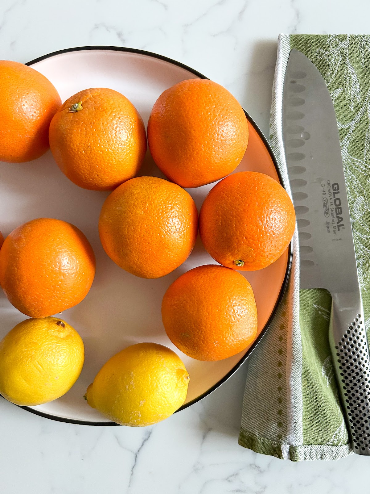 Ingredients for Orange Marmalade