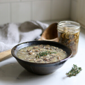 Prepared Cream of Mushroom Soup from Home Canned