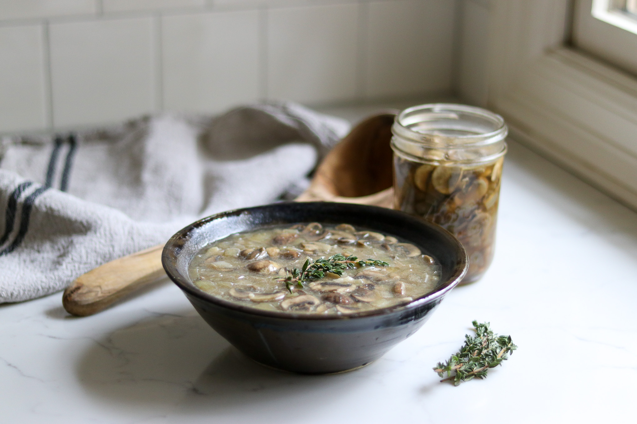 Prepared Cream of Mushroom Soup from Home Canned