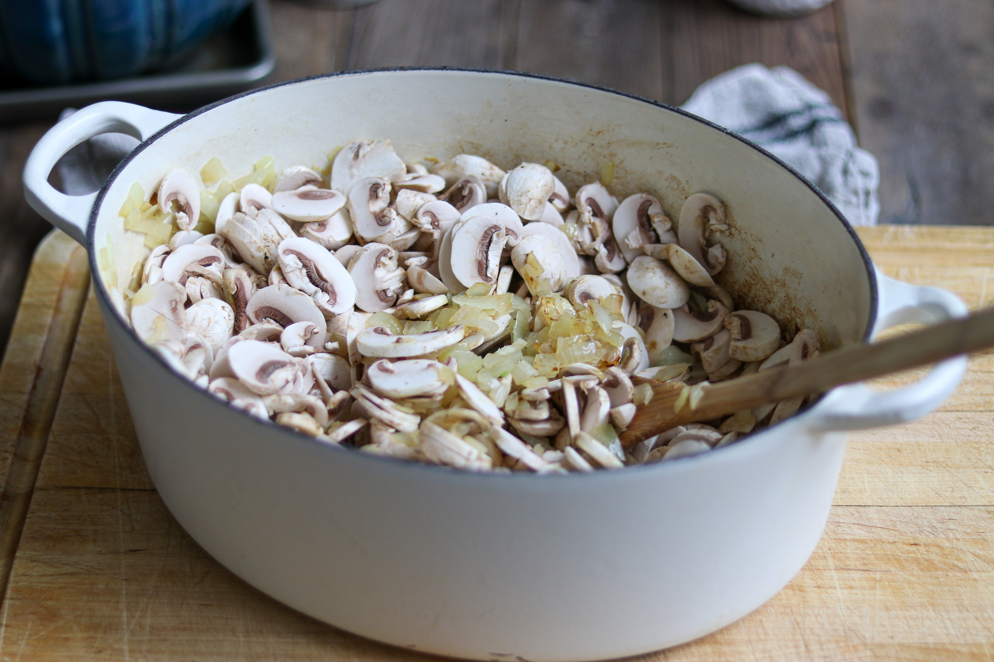 Saute Onions and Mushrooms