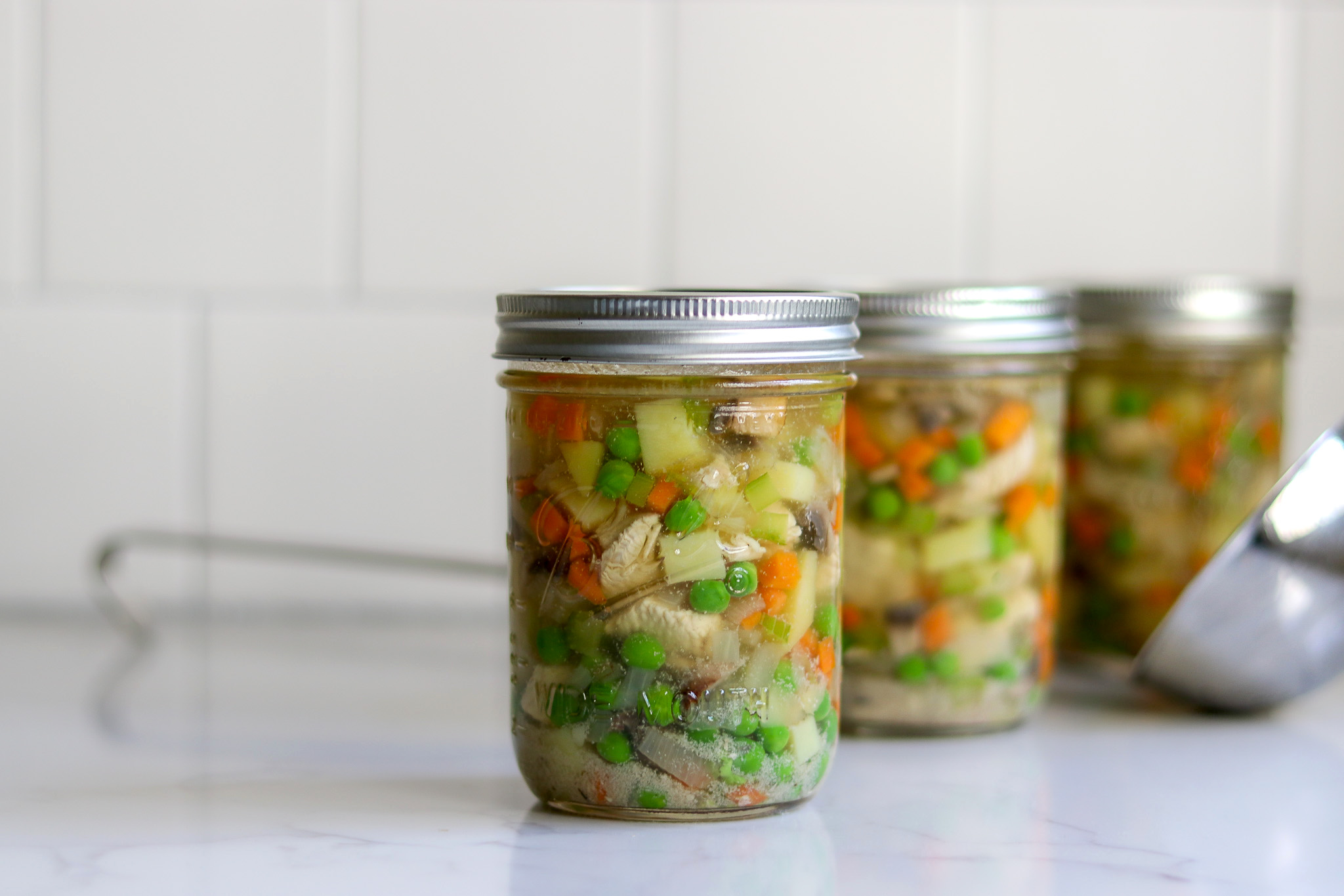 Canning Chicken Pot Pie Filling-image