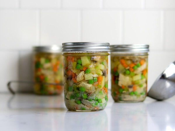 Home Pressure canned Chicken Pot Pie Fillings