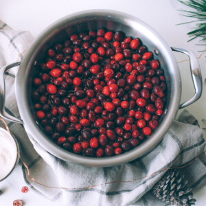 Ingredients for Jellied Cranberry Sauce