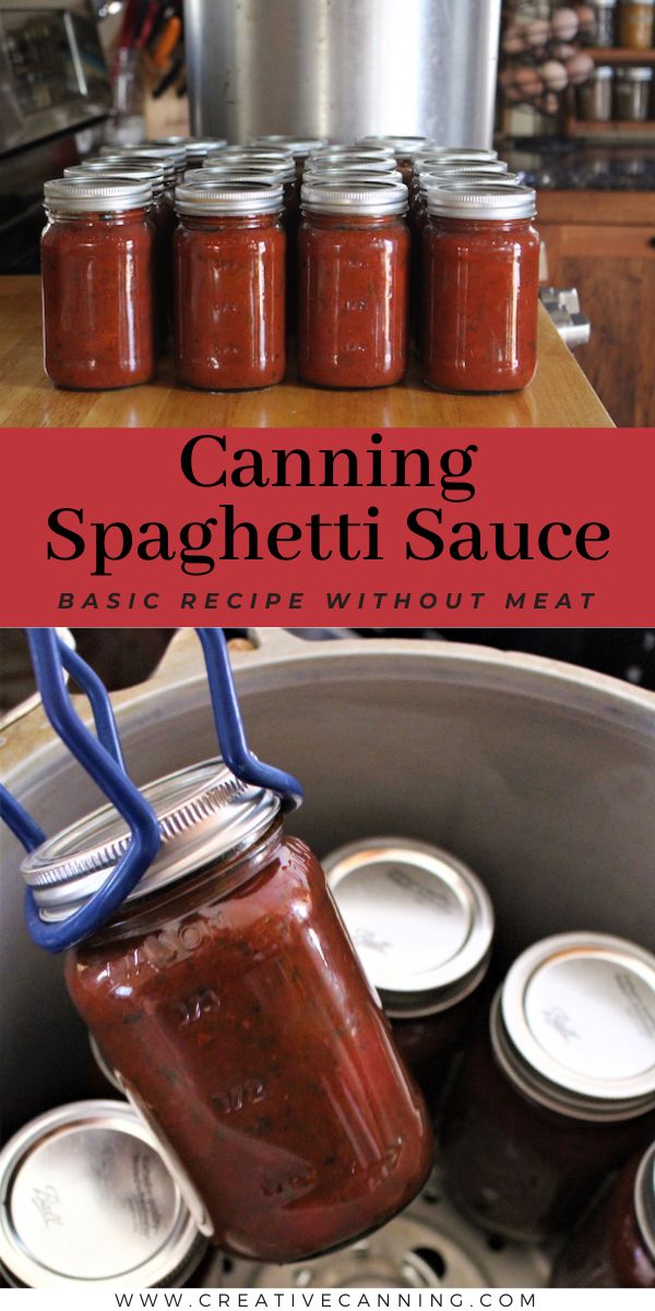 Canning Spaghetti Sauce Basic Recipe