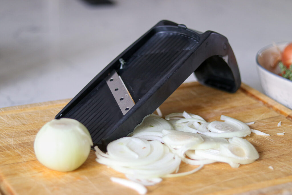Slicing Onions for French Onion Soup
