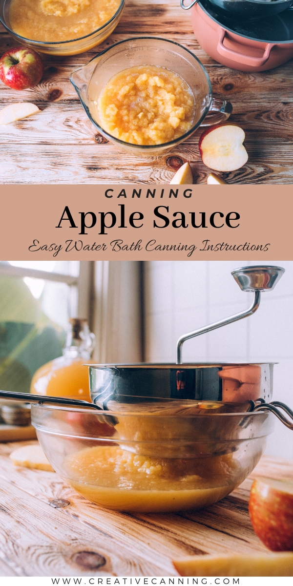 Water Bath Canning Applesauce