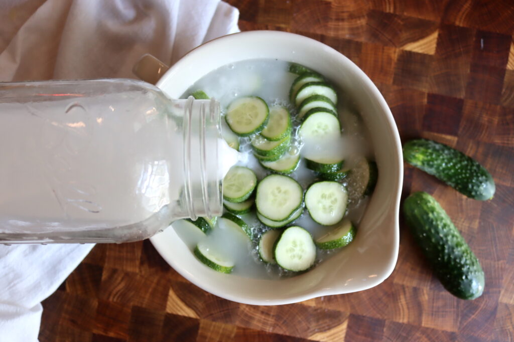 Old Fashioned Cucumber Lime Pickles (with Pickling Lime)